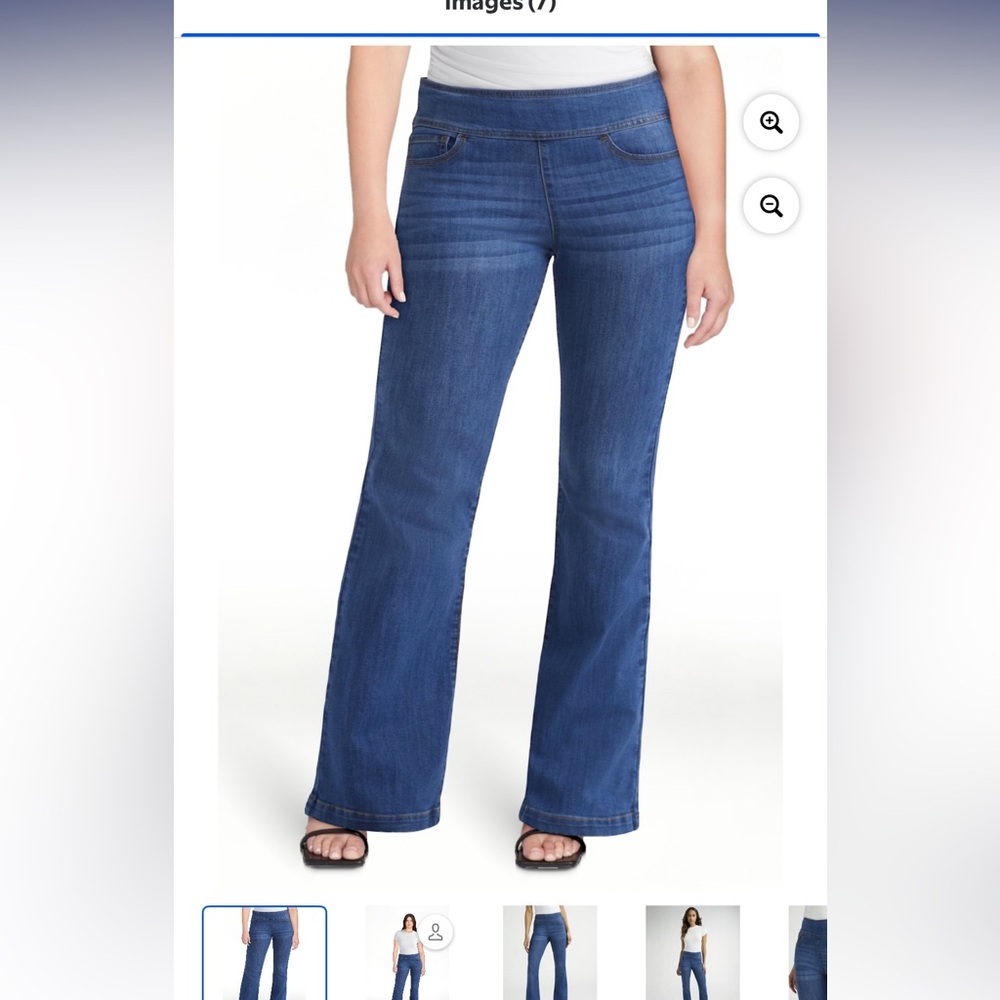Sofia by Sofia Vergara Flare Jeans in Deep Blue